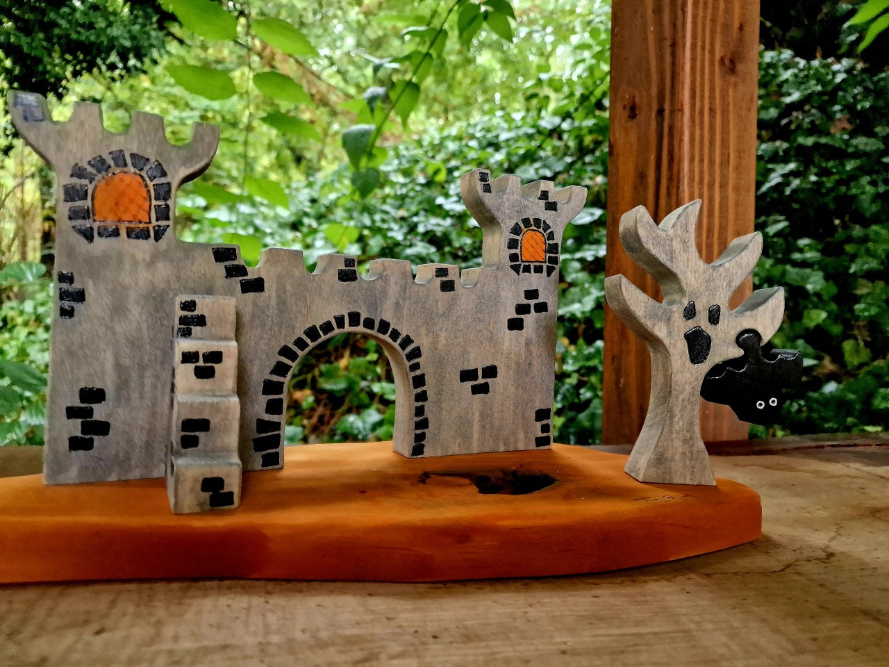 Halloween Holzburg Set