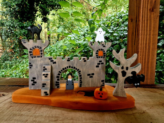 Halloween Holzburg Set